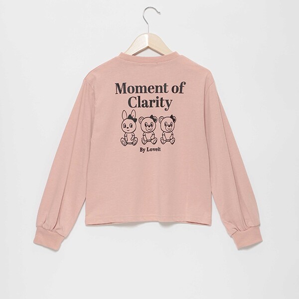 ラビ子バックプリント長袖Tシャツ