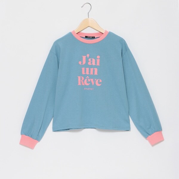 【WEB限定】リンガーテキスト長袖Tシャツ