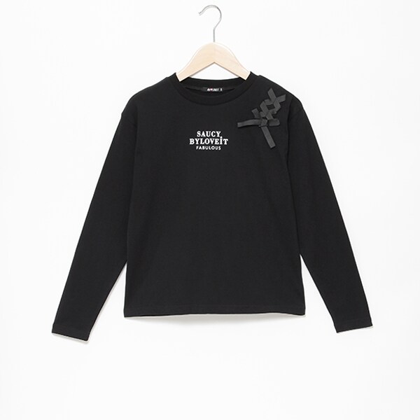 アシンメトリー ルーズ ロンT レースアップ 長袖 Tシャツ nr9712 アシンメトリー ルーズ ロンT レースアップ 長袖 Tシャツ cr9712