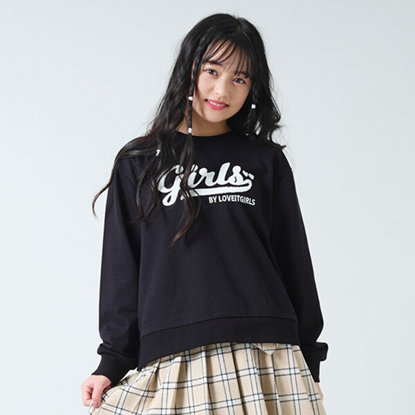 girlsロゴプルオーバー