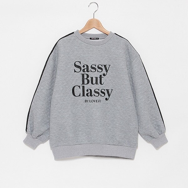 肩ライン裏毛キルトチュニック