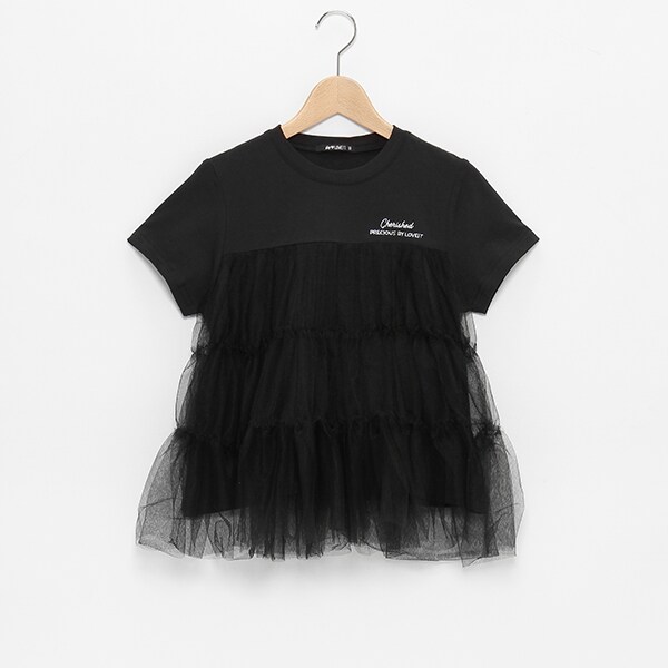 ティアードチュールTシャツ