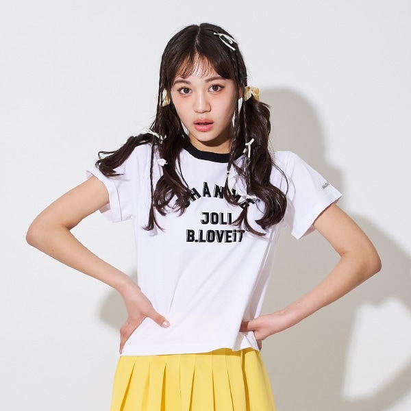 フロッキーロゴリンガー半袖Tシャツ