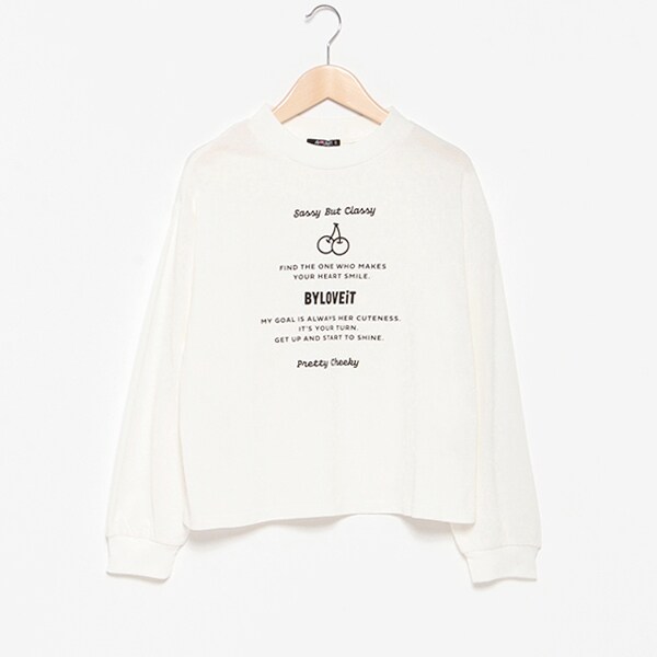 チェリープリントロングTシャツ