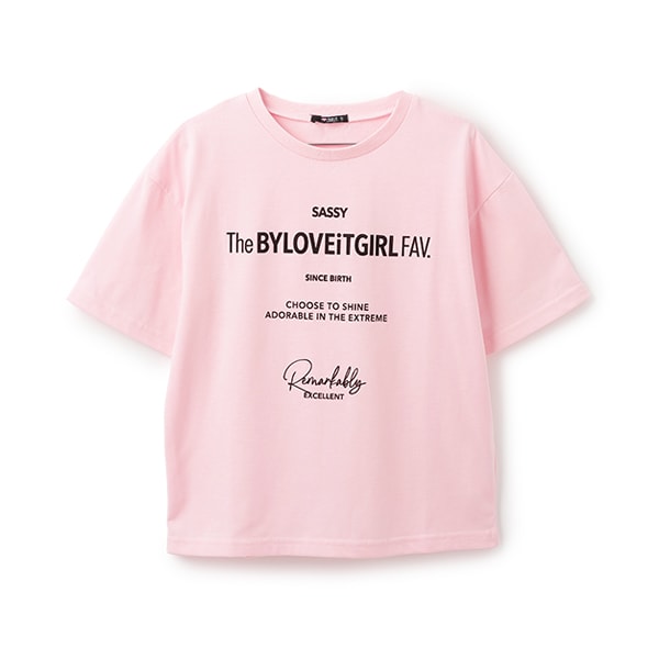 おしゃれテキストTシャツ(120cm 黄): ジュニア - ナルミヤ