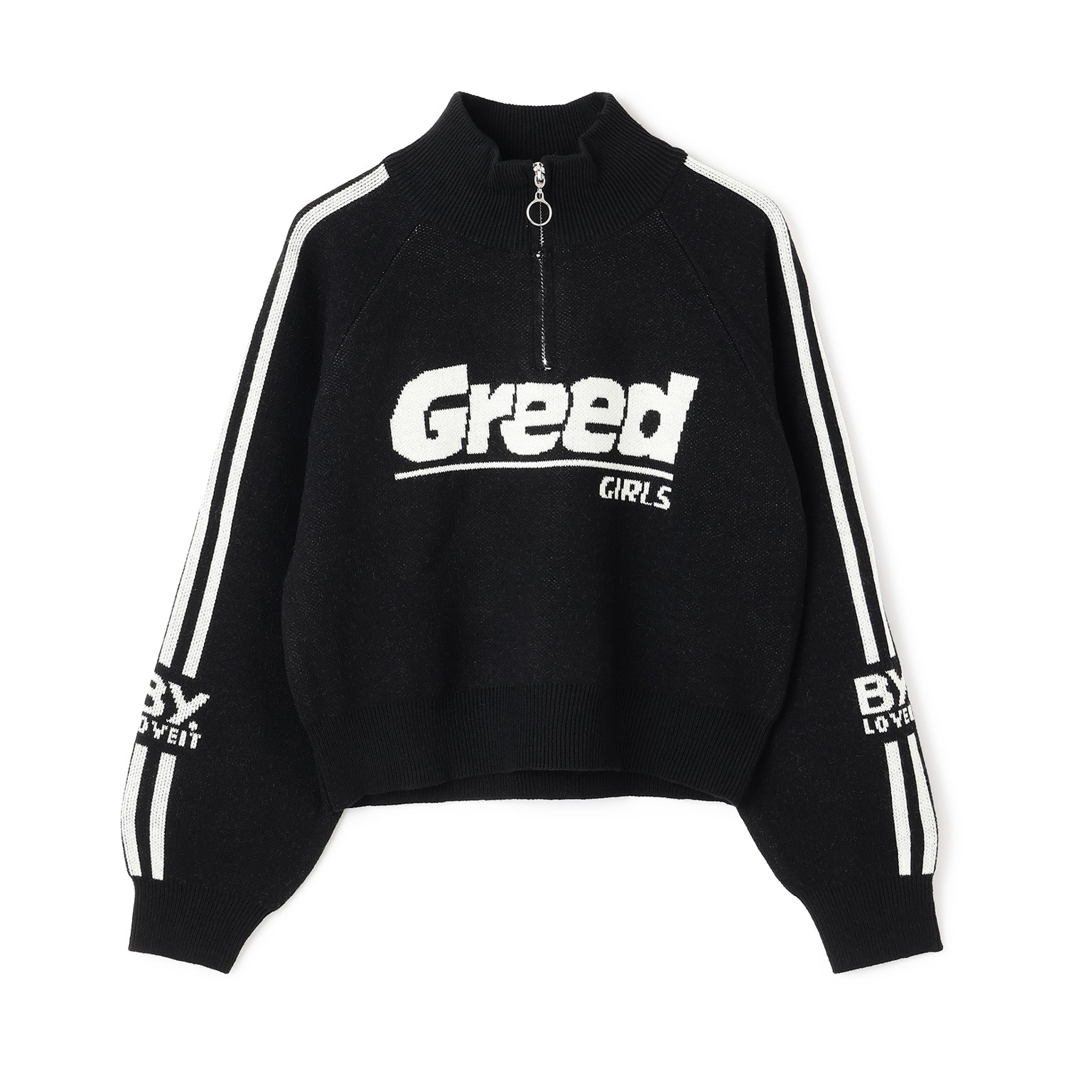 ハーフジップニット