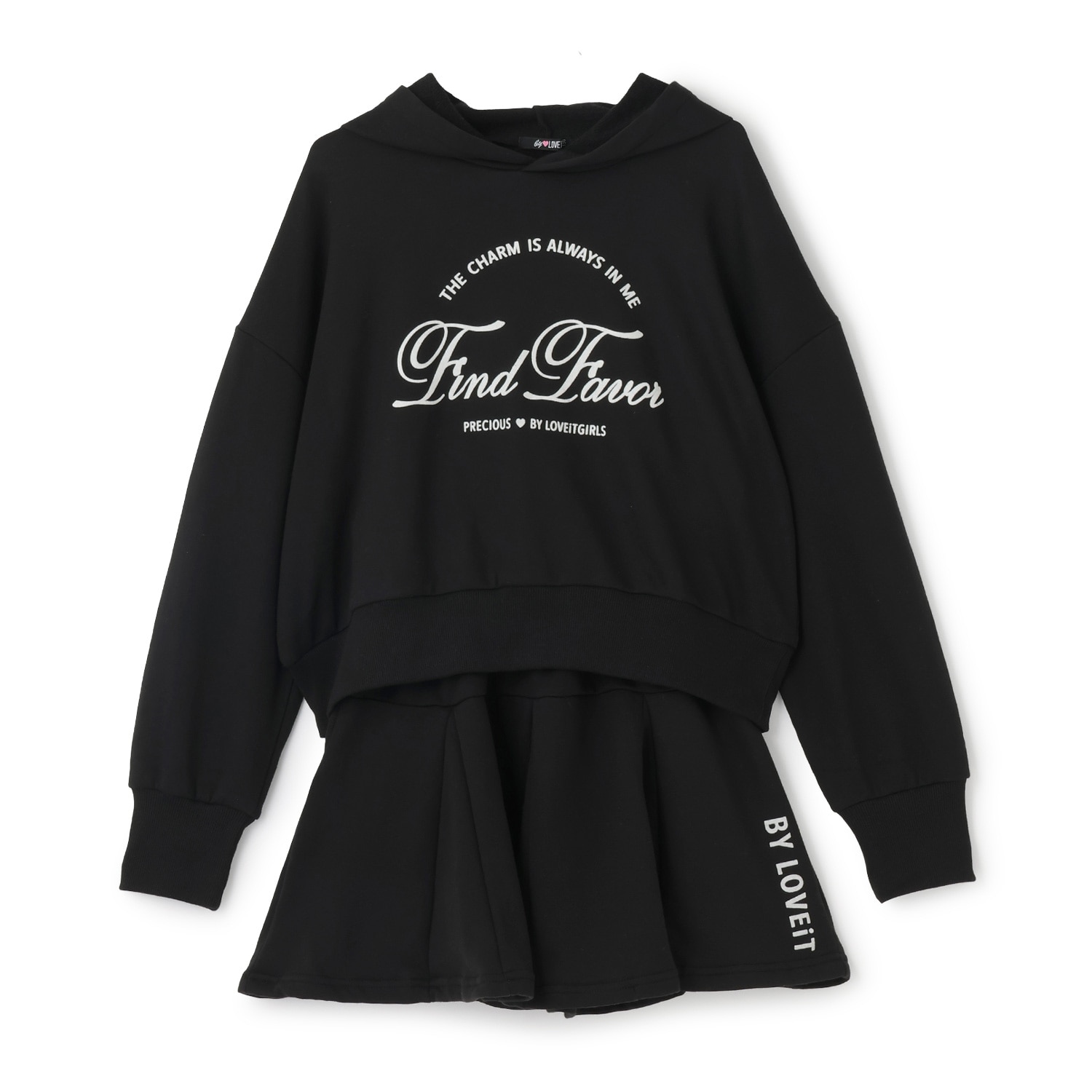 フーディ&スカートセット