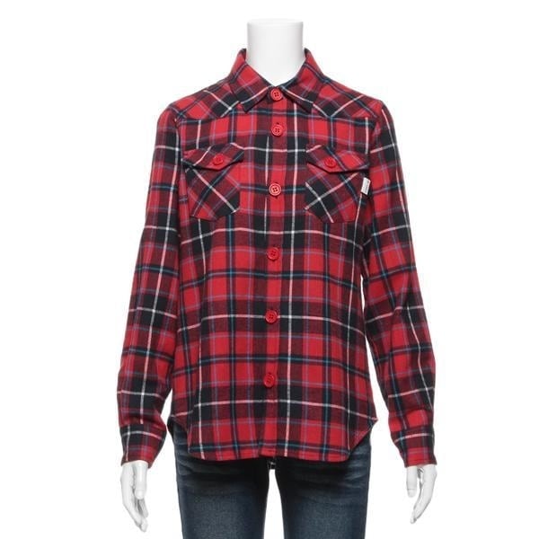 チェック柄起毛シャツ