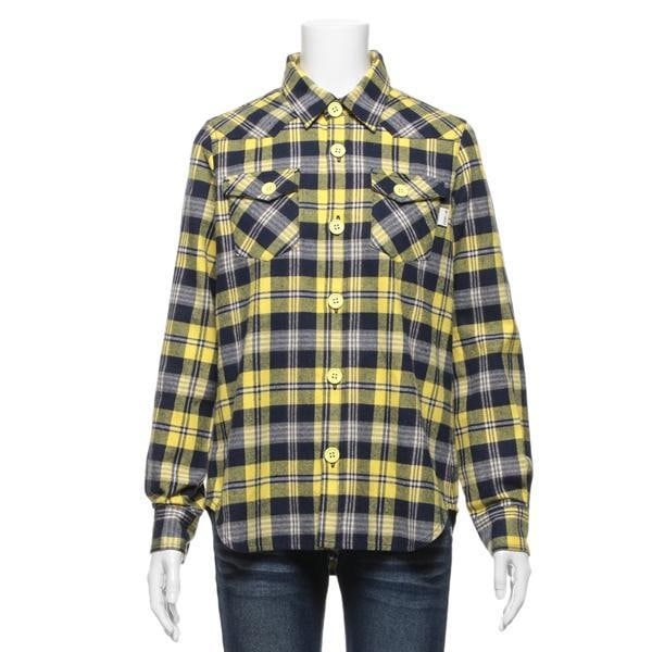 チェック柄起毛シャツ