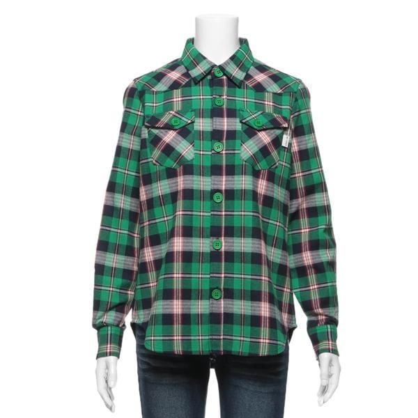 チェック柄起毛シャツ