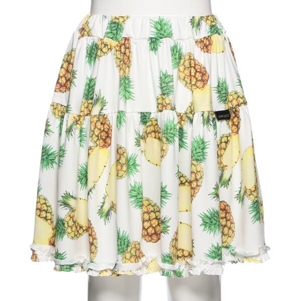 パイナップル柄ティアードスカート
