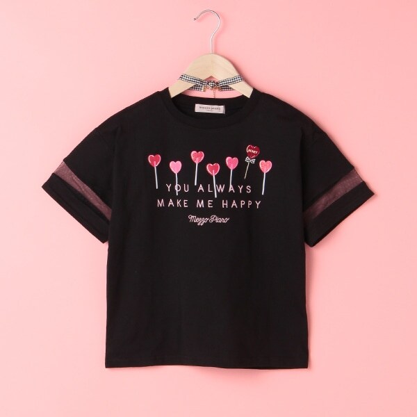 チョーカーつきハートキャンディーTシャツ