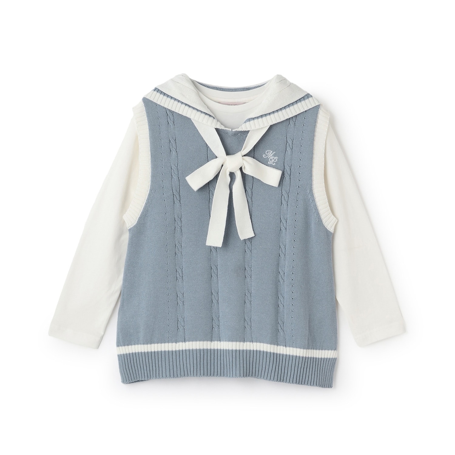 【人気商品再入荷】【直営店で取り扱い無し】セーラーベスト＆長袖Tシャツセット