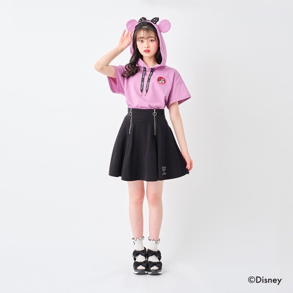 DISNEY】 ミニーマウスデザイン 耳つきパーカー(S(140) ピンク): ジュニア ナルミヤ オンライン公式サイト