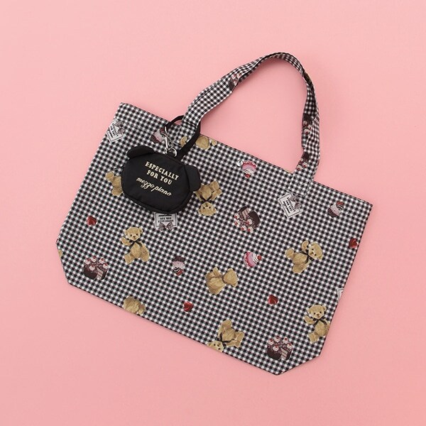 もこまる エコバッグ トイプードル ポケッタブル ショッピング  