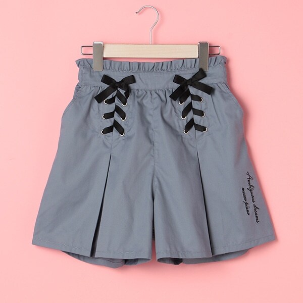 レースアップショートパンツ