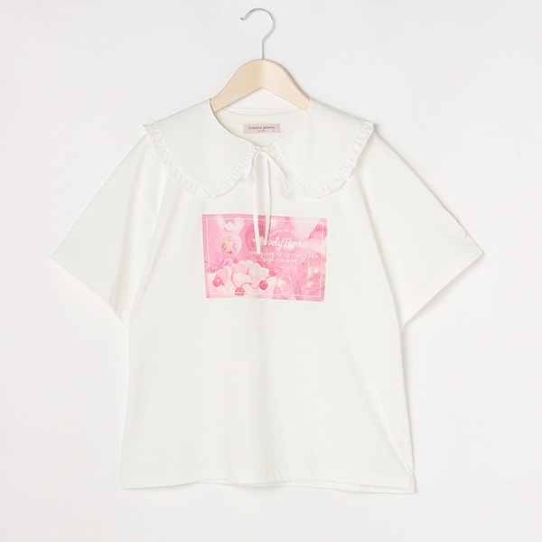 抗菌防臭】ベリエちゃんビッグカラー半袖Tシャツ(M(150) 黒): ジュニア