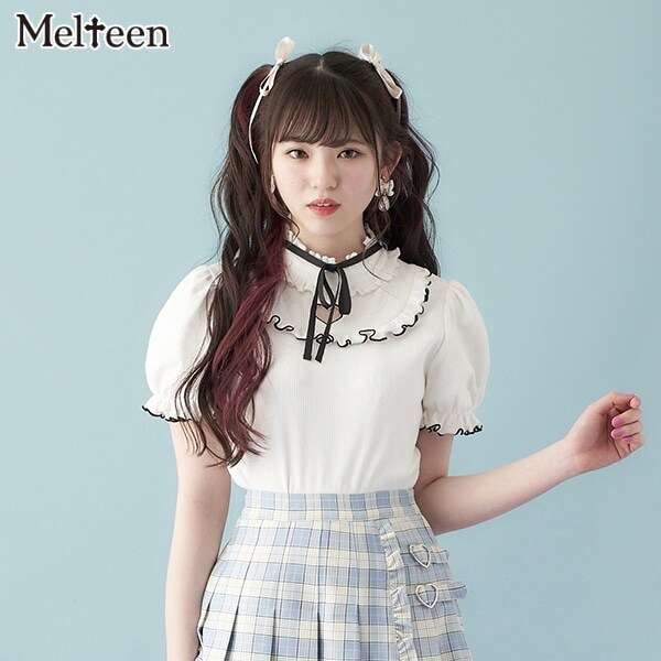 Narumiya Online ナルミヤ オンラインの公式通販サイト Melteen ハートくり抜き半袖tシャツ S 150 オフ ホワイト ジュニア
