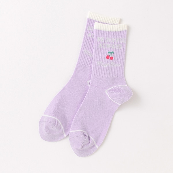 チェリーカレッジクルーソックス【日本製】