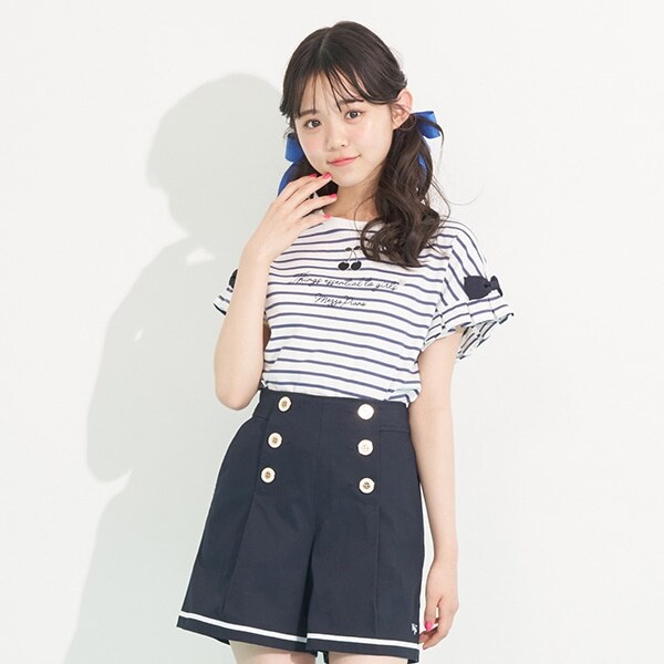 【抗菌・消臭】チェリーマリンボーダーTシャツ