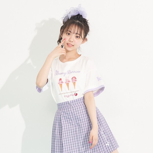 メゾピアノジュニア バニーベリーズTシャツ メルティーン スカート