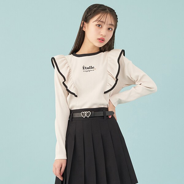 エトワールフリル長袖Tシャツ