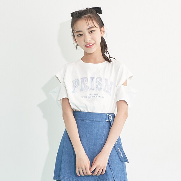袖2WAYプリズムTシャツ