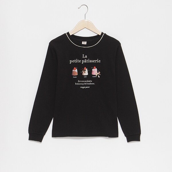 【抗菌・消臭】カヌレモチーフ長袖Tシャツ
