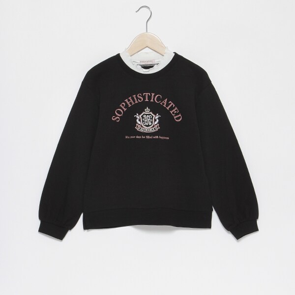 レイヤード風カレッジ長袖Tシャツ