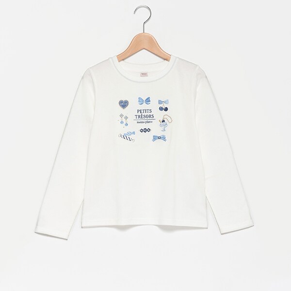 【抗菌・消臭】アクセサリーモチーフ長袖Tシャツ