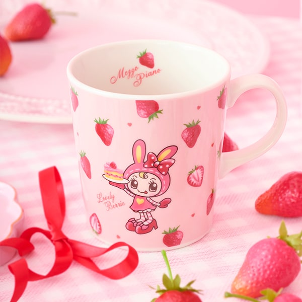 メゾピアノ ベリエちゃん マグカップ ピンク ベリエちゃんマグカップ(F ピンク): ジュニア - ナルミヤ