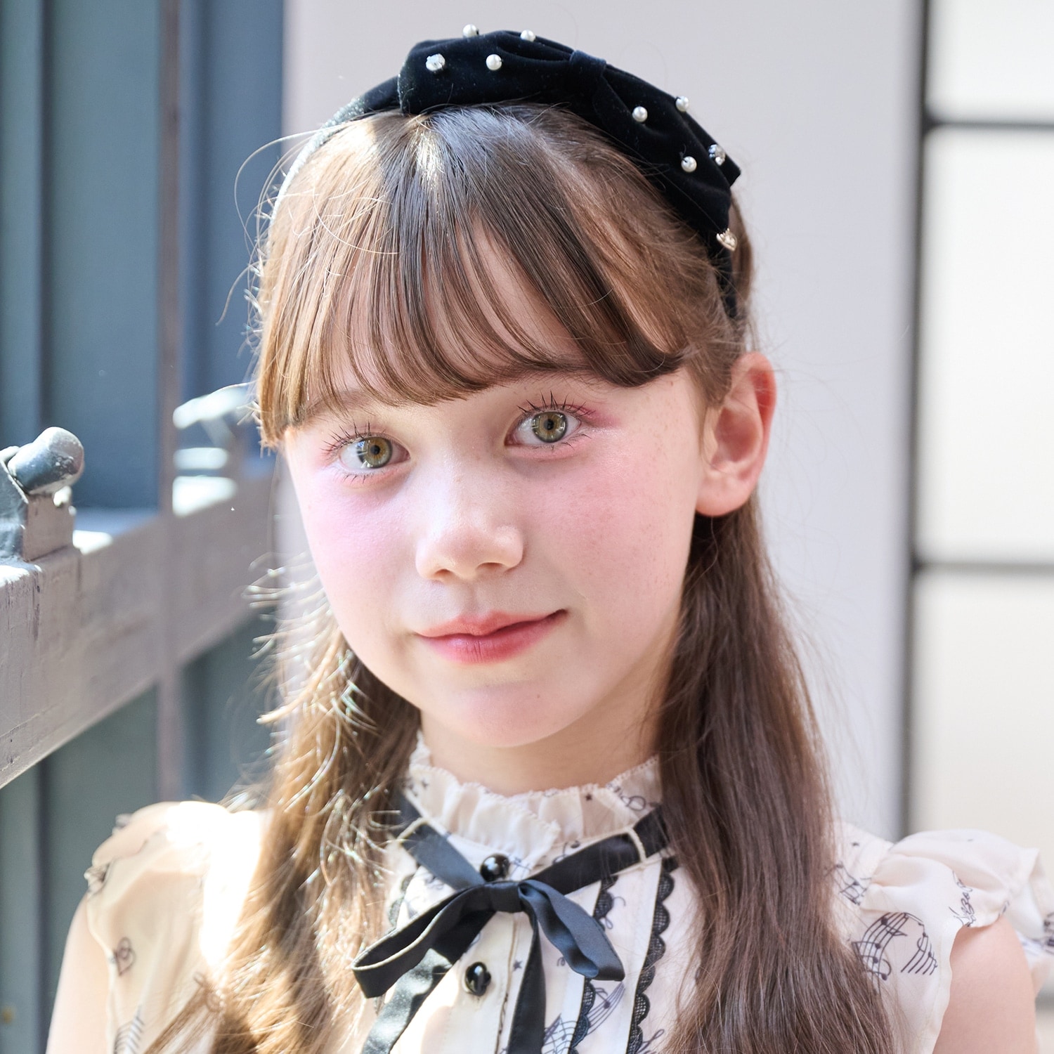 リボン＆パールカチューシャ♪