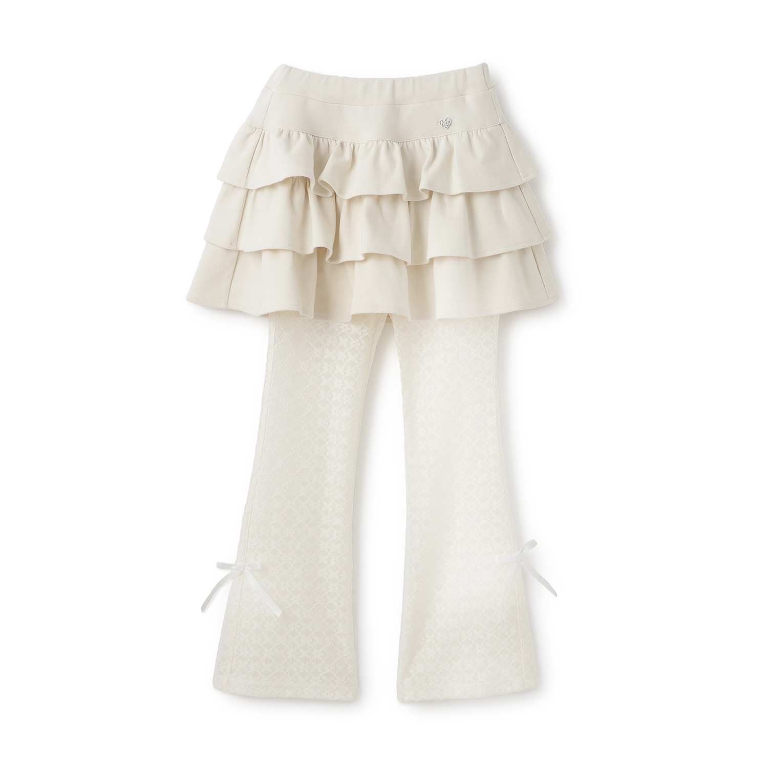 ふりふりティアードスカート＆レースパンツセット