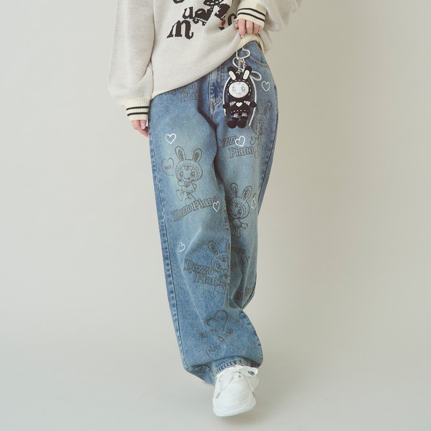 【予約/2026年1月下旬～2月中旬入荷予定】【WEB限定】復刻ART♪ベリエちゃんキラキラデニムパンツ