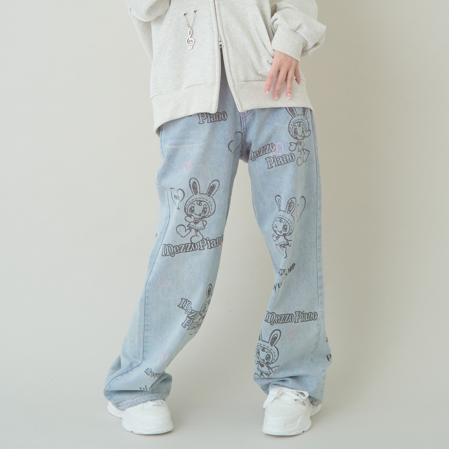 【予約/2026年1月下旬～2月中旬入荷予定】【WEB限定】復刻ART♪ベリエちゃんキラキラデニムパンツ