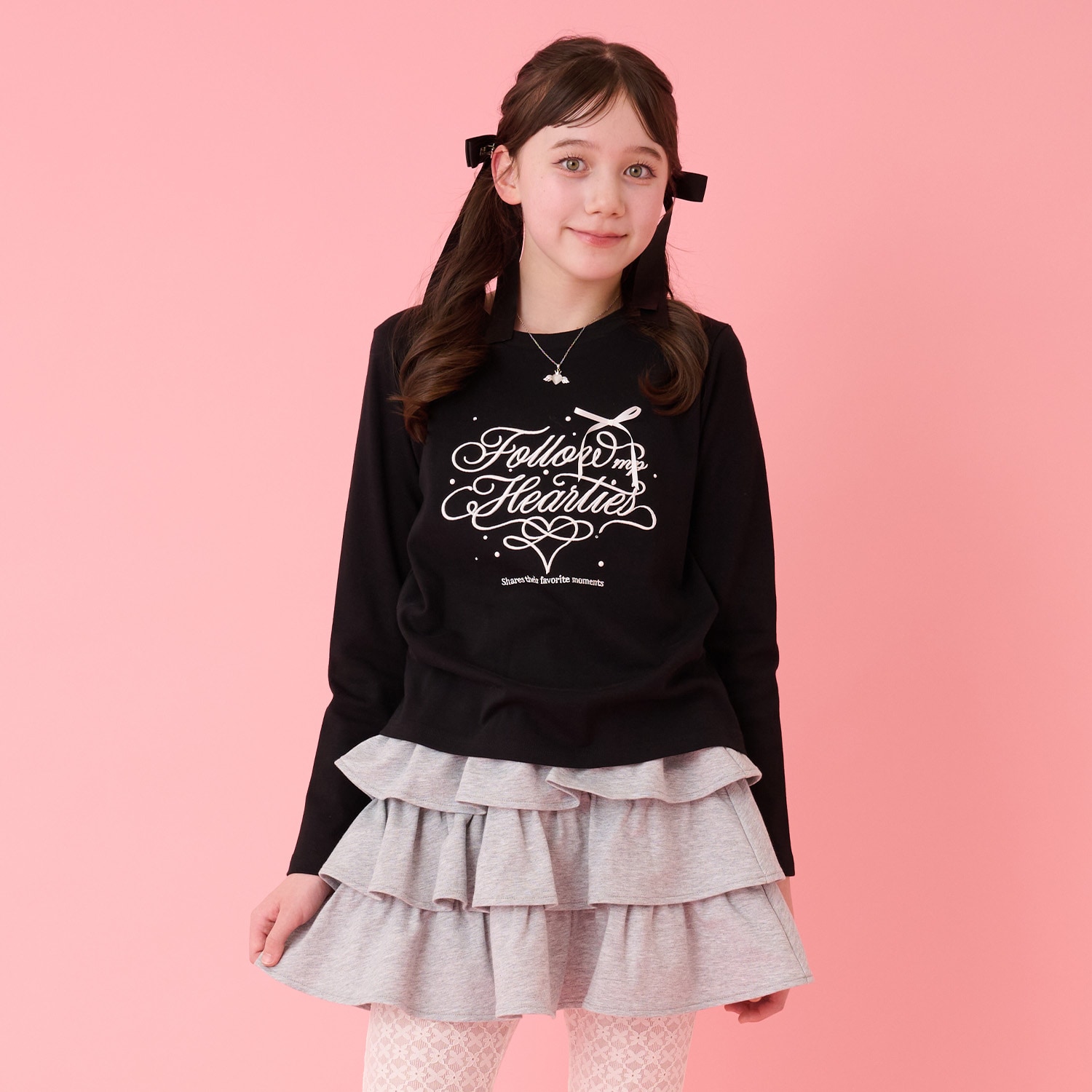 カリグラフィ長袖Tシャツ