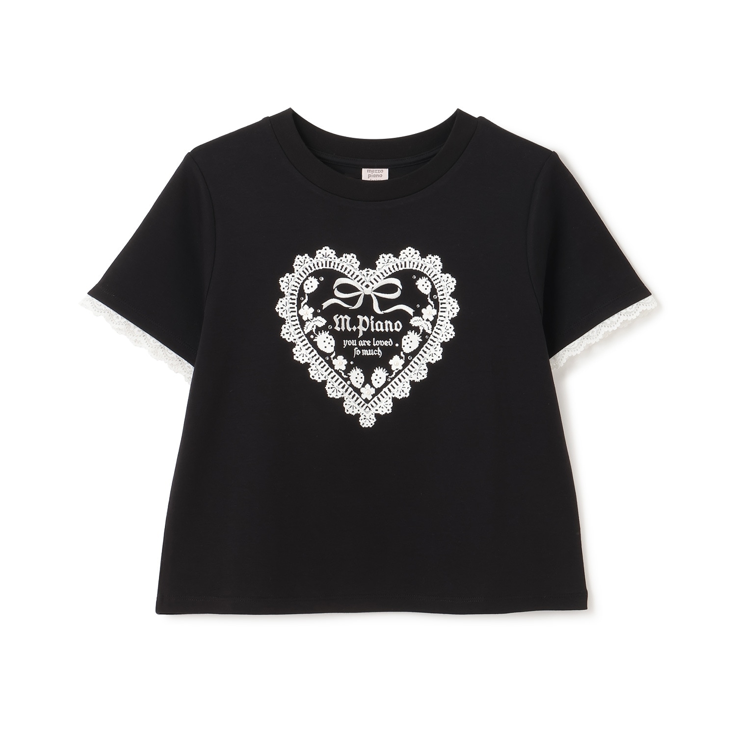 トリムレース半袖Tシャツ