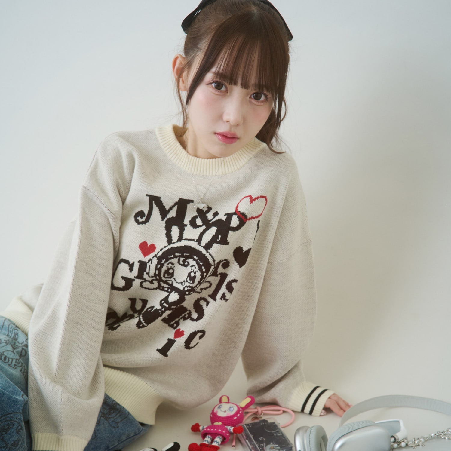 【予約/2026年1月下旬～2月中旬入荷予定】【WEB限定】復刻♪musicベリエちゃんジャカードニット