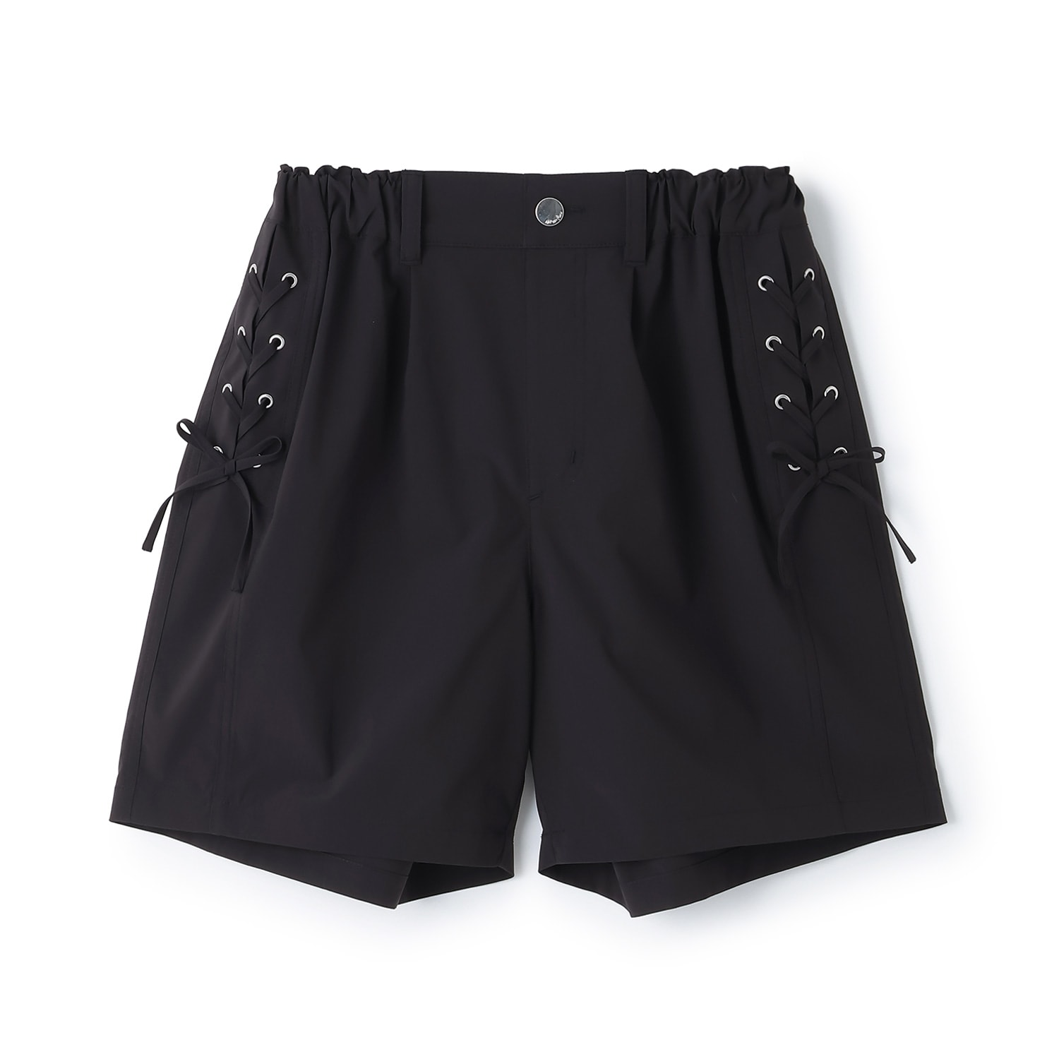 レースアップリボンショートパンツ