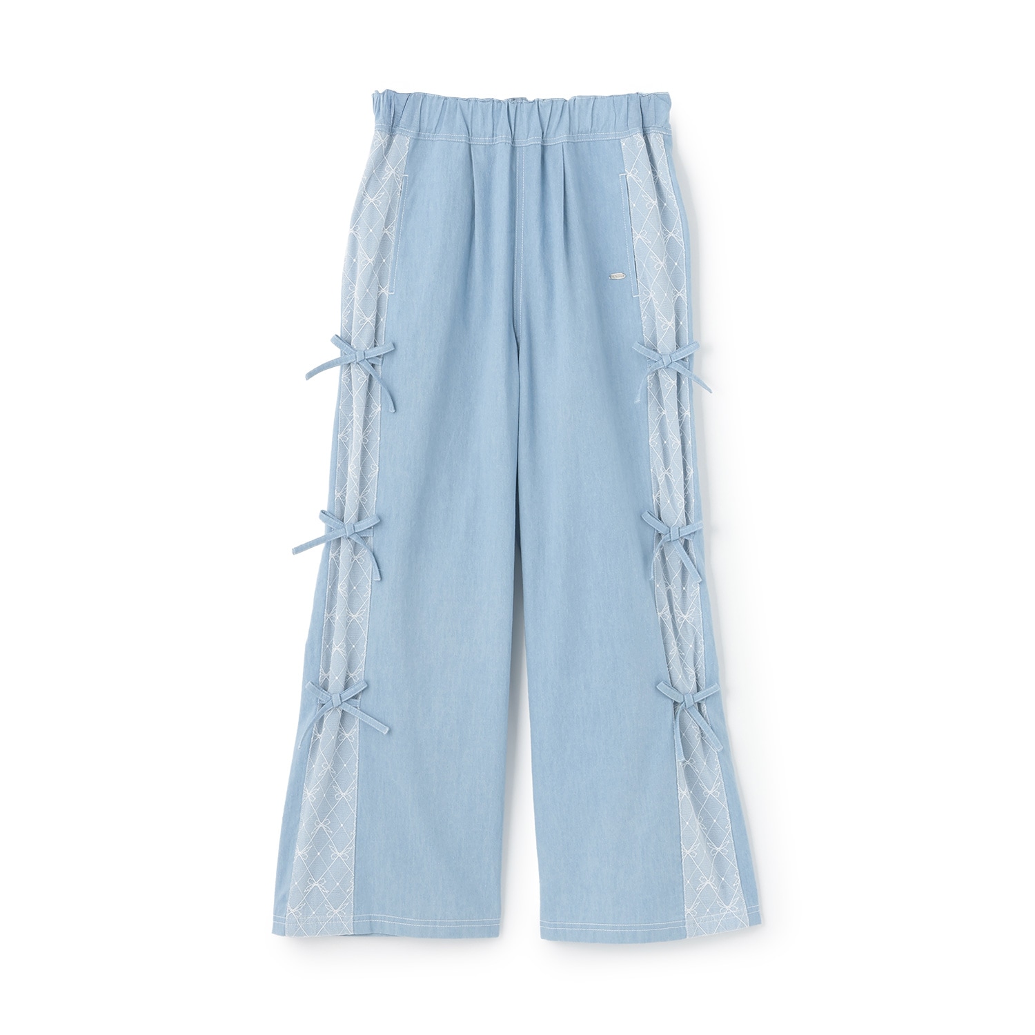 サイドレース×リボンイージーパンツ