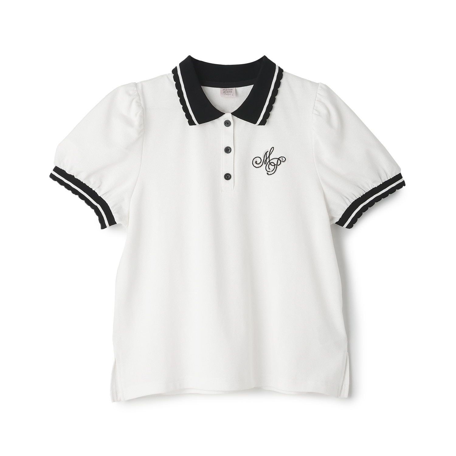 【吸水速乾・接触冷感】袖パフポロシャツ