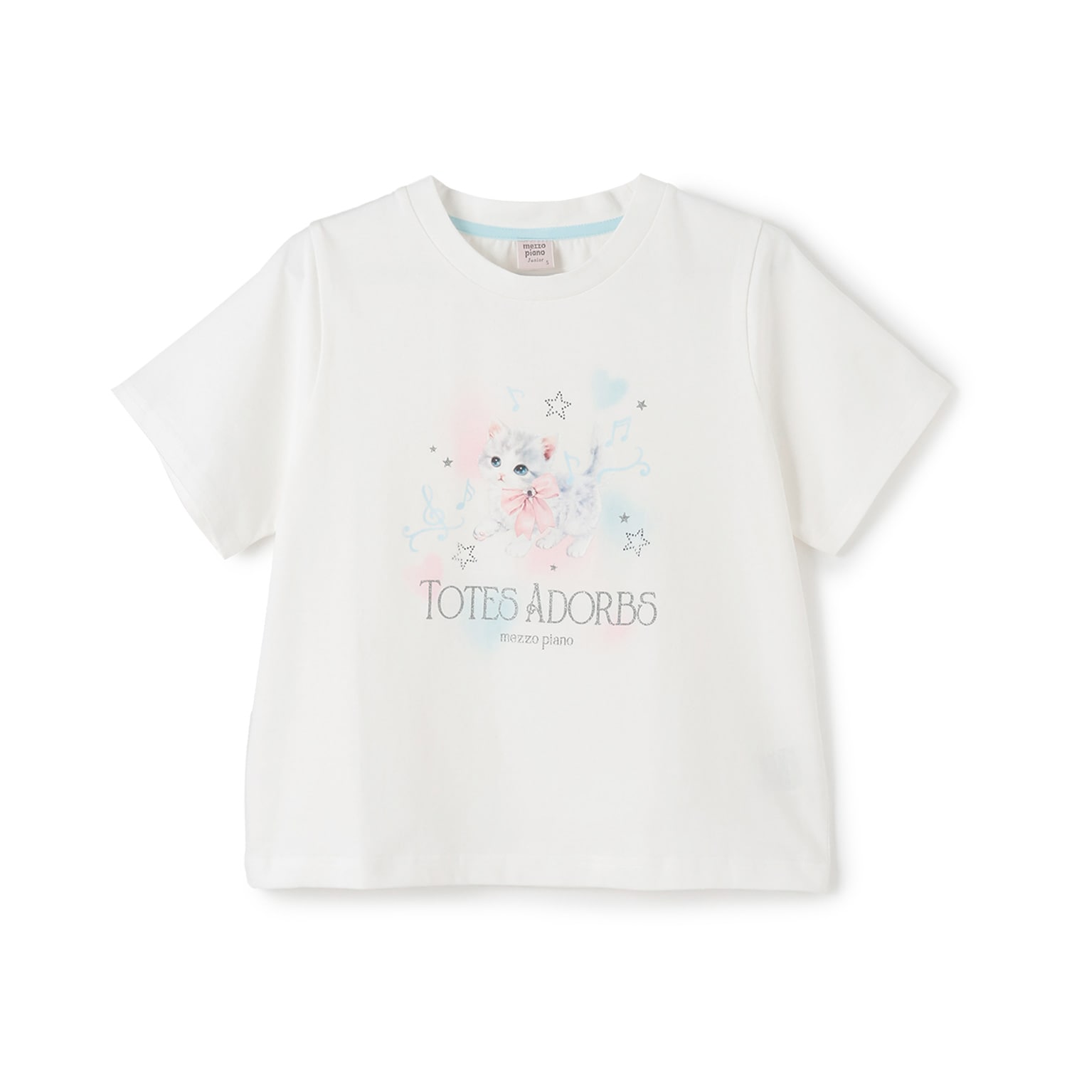 【接触冷感】ふわふわねこちゃんTシャツ