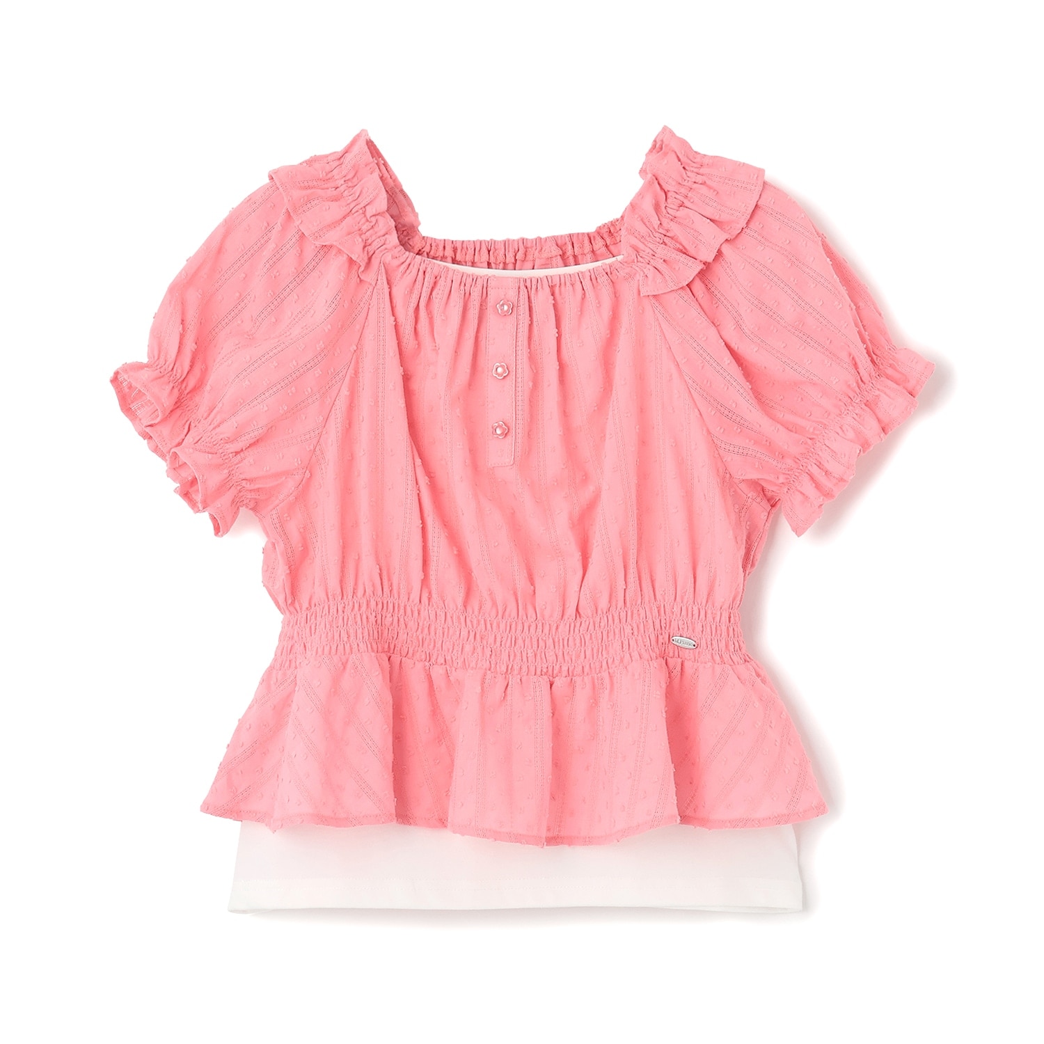 シャーリングブラウス＆キャミソールセット