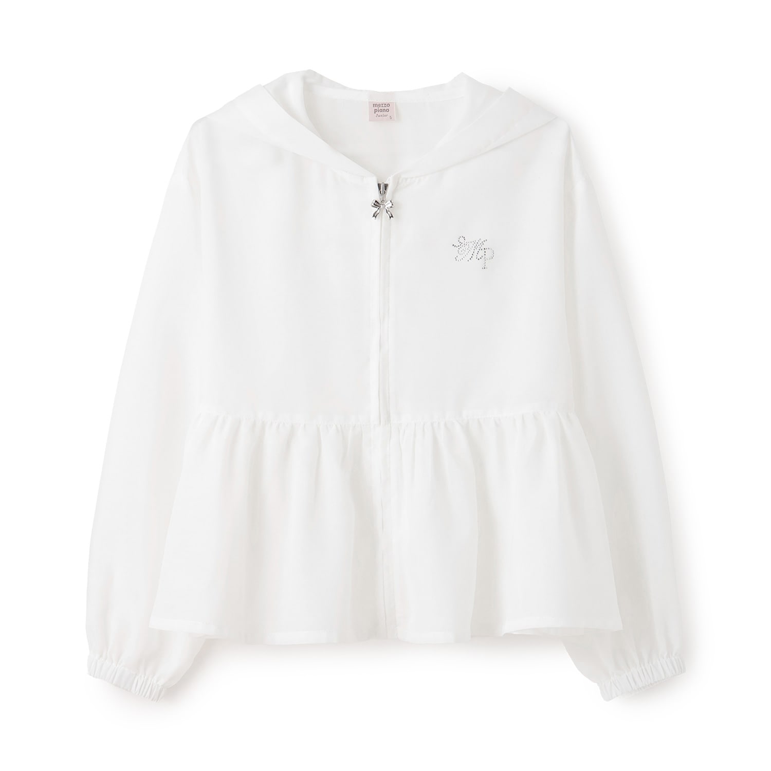 【接触冷感・UVカット】ペプラムシアーパーカ