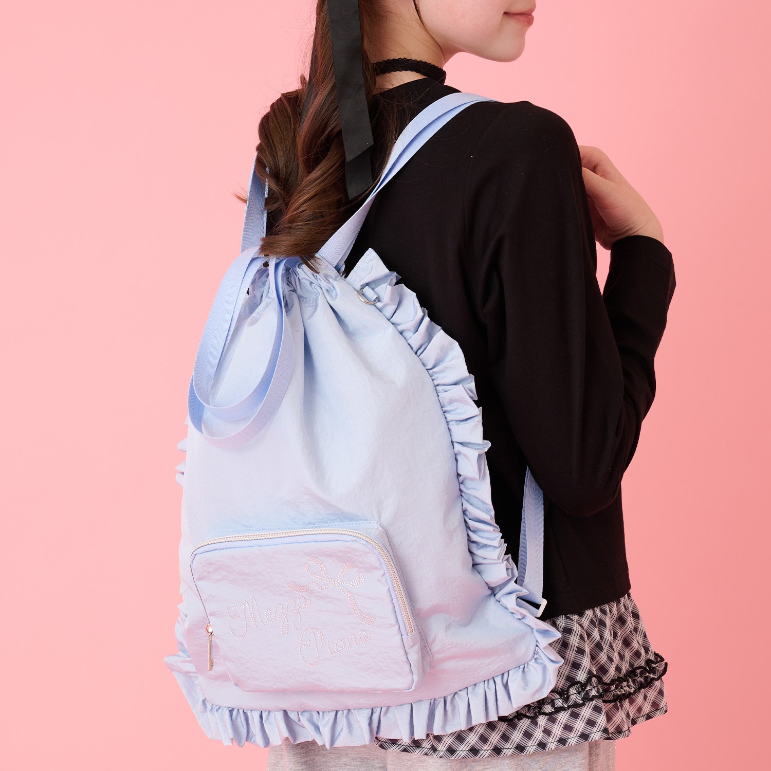 【A4対応・撥水】キラキラロゴナップサック