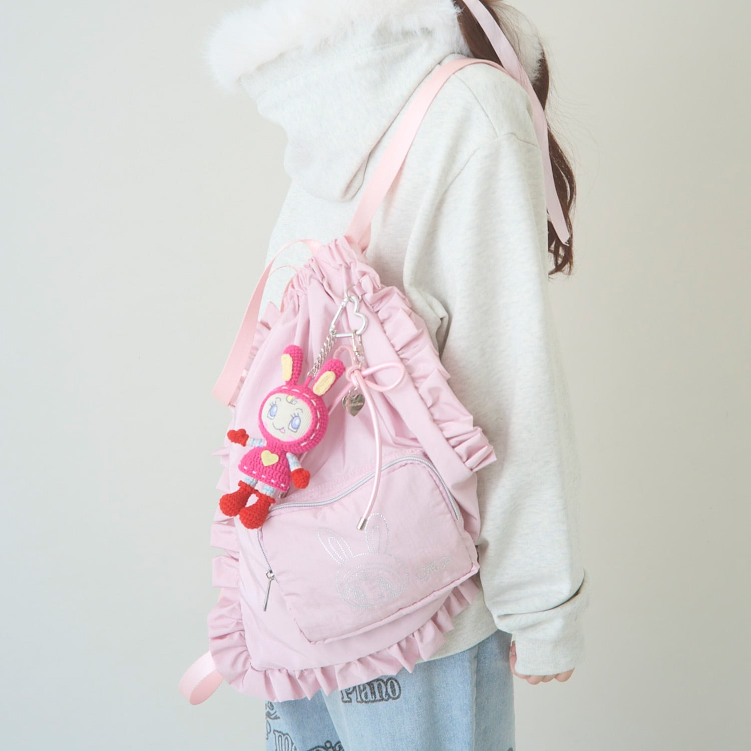 【予約/2026年1月下旬～2月中旬入荷予定】【A4対応・撥水】キラキラベリエちゃんナップサック