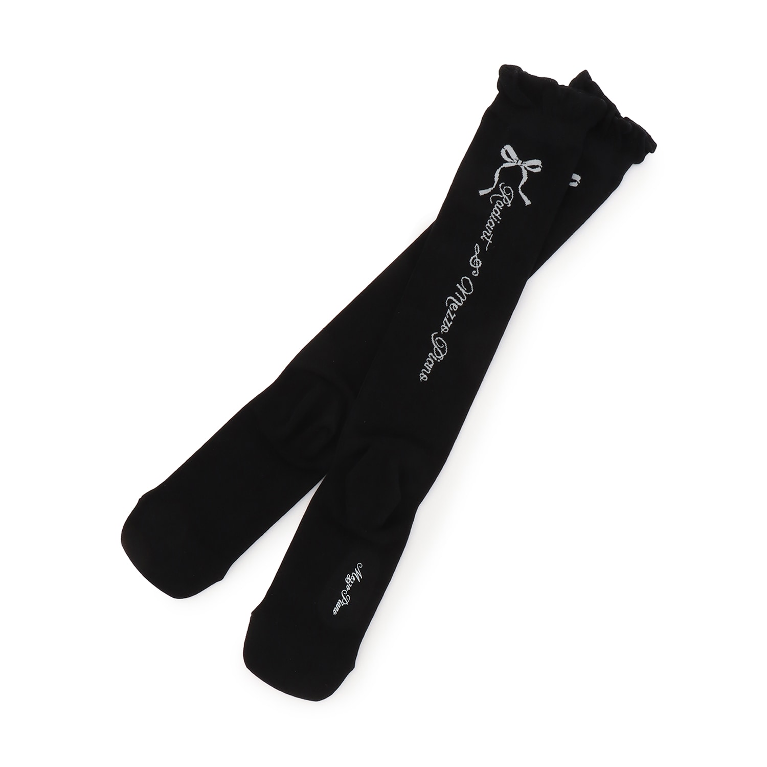 リボン＆ロゴハイソックス