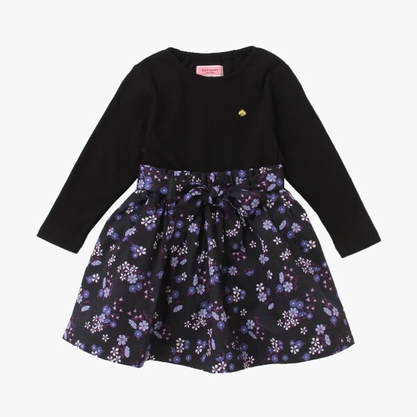 ★ インファント・トドラー  スモールフラワーズミックスメディアドレス