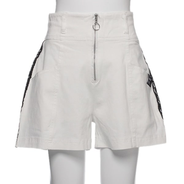 サイドロゴテープハーフジップショートパンツ