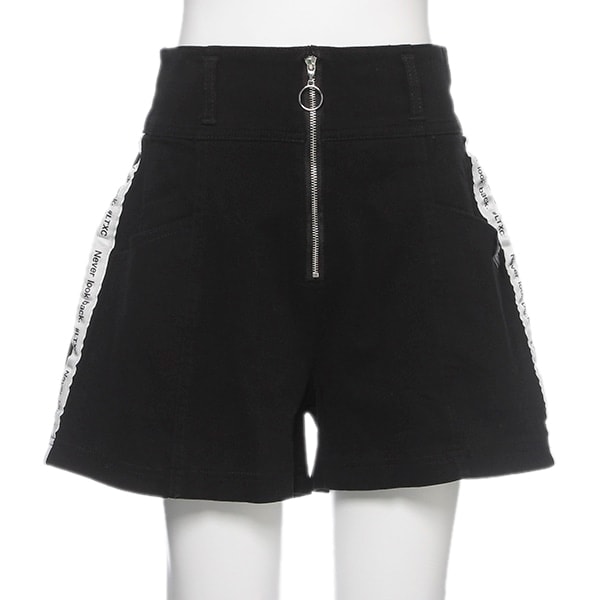 サイドロゴテープハーフジップショートパンツ